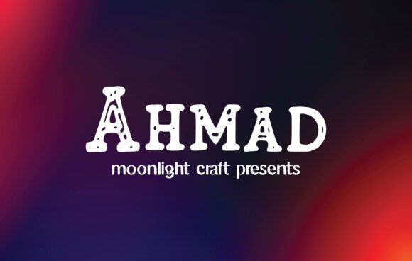 Ahmad: A Handwritten Font for Creative Expression
