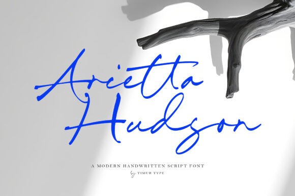 Arietta Hudson Font: A Modern Handwritten Script for Creative Design