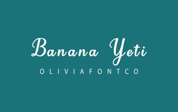 Banana Yeti: A Handwritten Font with a Romantic Touch