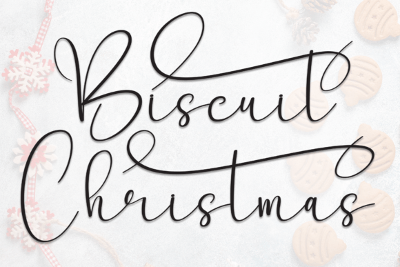 Biscuit Christmas: A Bold Handwritten Font for Stylish Design