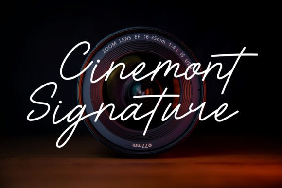 Cinemont Signature – A Smooth Handwritten Script with Cinematic Flair