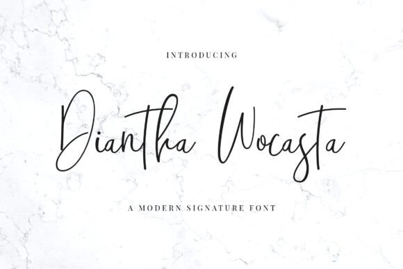Diantha Wocasta: A Beautiful Handwritten Font for Elegant and Personal Design