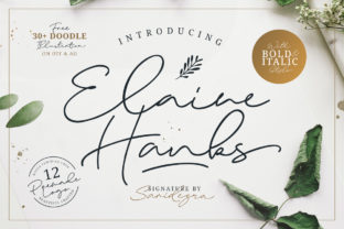 Elaine Hanks: A Font That Brings Authenticity and Charm to Your Designs