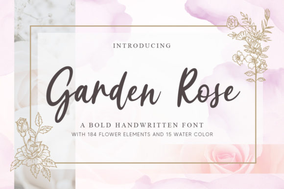 Garden Rose: A Handwritten Font for Creative Expression