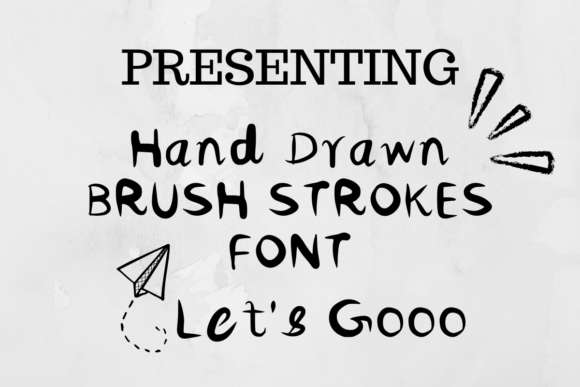 Handdrawn Brush Strokes