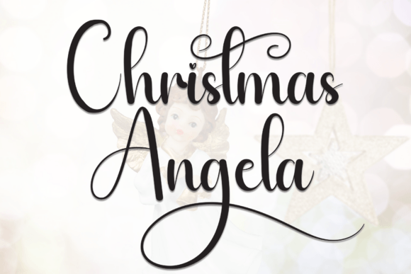 Introducing Christmas Angela: A Charming Handwritten Display Font