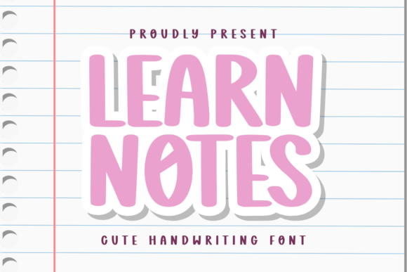Learn Notes: A Playful Font for Educational and Creative Projects