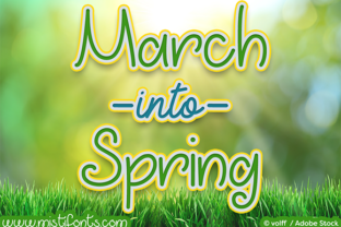 March into Spring: A Handwritten Font for Creative Expression