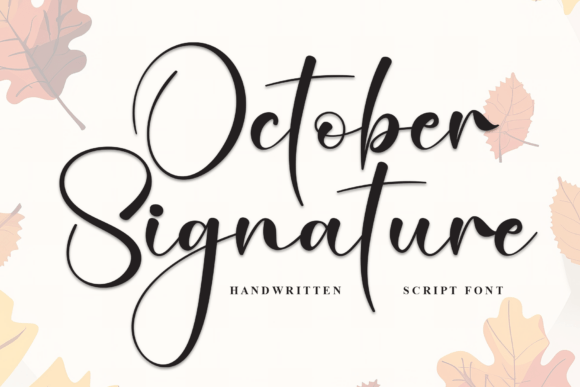 October Signature: A Handwritten Font with Heart